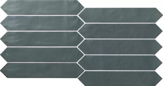 Switch OFF Victorian Green Matte 1.75x9.5 Ceramic Picket Wall Tiles