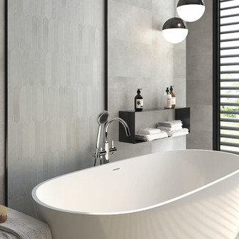 Switch OFF Grey Matte 1.75x9.5 Ceramic Picket Wall Tile