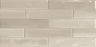 Shadebrick Taupe 3x12 Gloss Ceramic Wall Tiles $9.99 Sq. Ft. Last Price