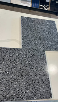 Black Polished Terrazzo Tile 12"x12" $11.99 SF