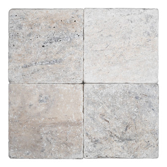 Silver Premium Travertine 6×6 Tumbled