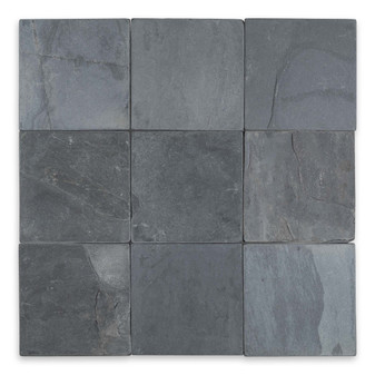 Indian Black Slate 4×4 Tumbled