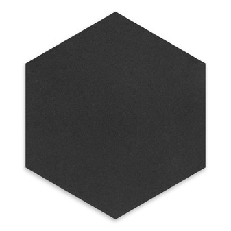 Basalt Black Basalt 10″ Hexagon Honed