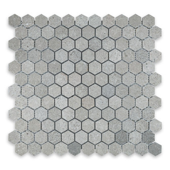 Spanish Grey Marble Hexagon 1″
Polished