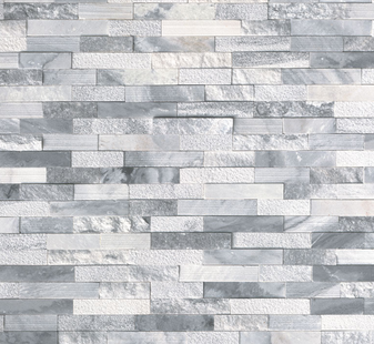 Crystal Cloud Multi-Finish Ledgerstone Panel 6x24 Marble Ledgerstone Panel
