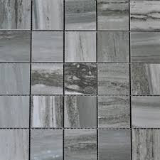 Flow Ocean 2x2 Square Tile Mosaics on 12"x12" Mesh