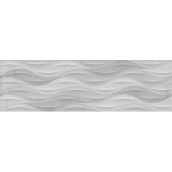 Summer BREEZE GREY DECO 11.7"x39.2" Ceramic Wall Tiles