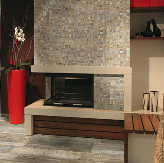 Sea wood Colors 2"x2" Mosaics 12x12 Mesh