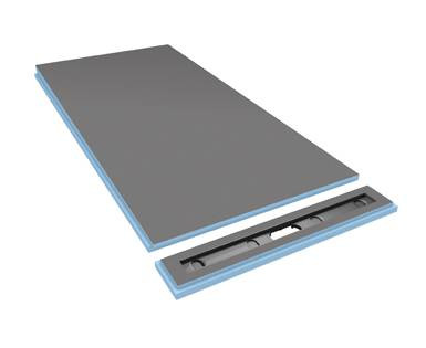 Wedi Fundo Riolito Neo Modular Shower System - Base/Drain - 32" x 66 3/4" Extension
