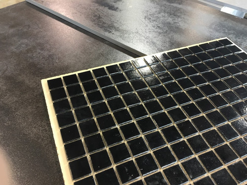 Onyx Black Glass 1"x1" Square Mosaics $3.99 Sq. Ft.