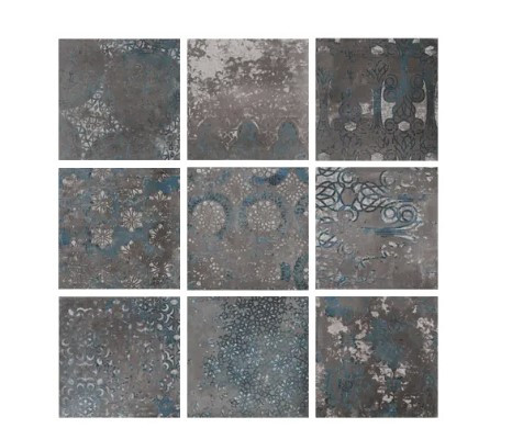 Chateau Antique Graphite 7x7 | 28 different patterns randomly mixed within the box