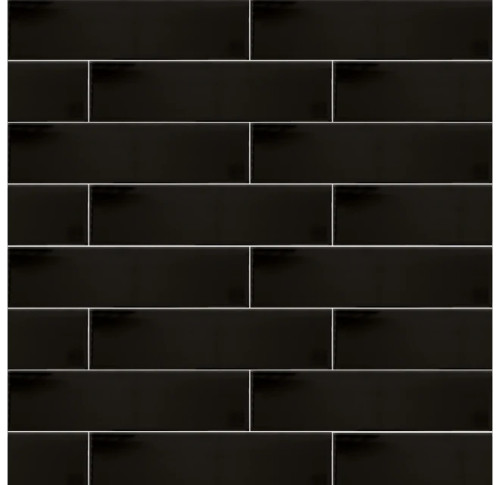 Metro Subway Negro Gloss 4x16