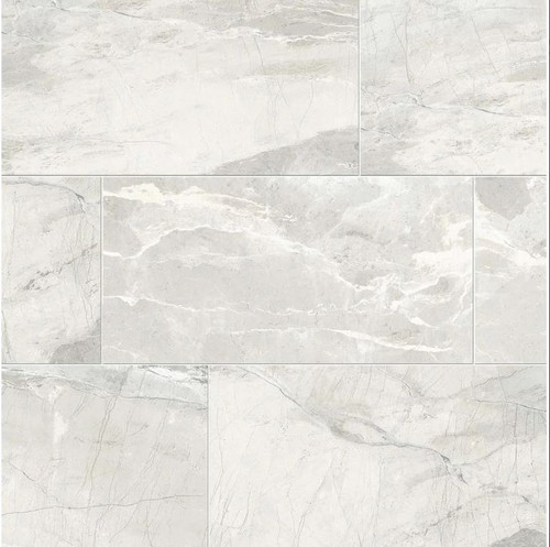 Absolute 12 in. x 24 in. Matte Porcelain Tile - White