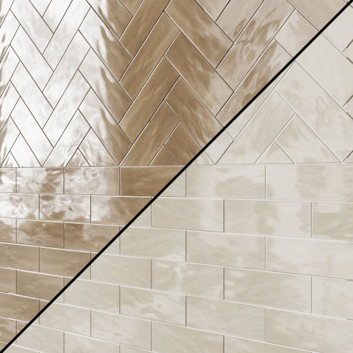 Manhattan Sand Gloss & Manhattan Beige Gloss 4x12