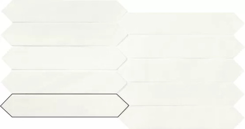 Swich Off White Matte 1.75x9.5 Ceramic Picket Wall Tiles