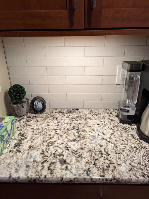 50 Shades White Matte 2.4"x9.8" Ceramic Wall Tiles