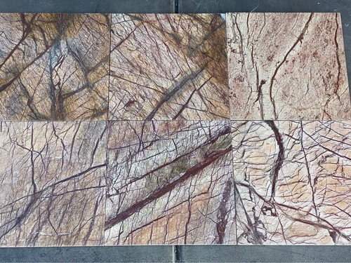 Rain Forest Brown 12x12 Brushed Marble Tile $12.99 square foot