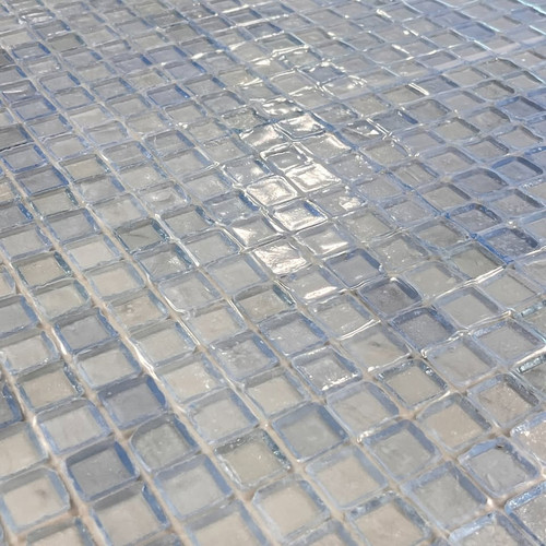 Oceanside Glass Mosaic Tiles 13x13 Mesh Light Blue Glass Tiles $9.99 SF