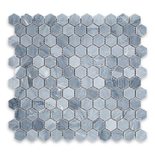 Bardiglio Veincut Marble Hexagon 1″
Polished