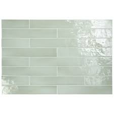 Santorini Mint Gloss 2.6x16 Gloss Ceramic Wall Tiles