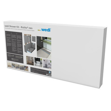 Wedi Fundo Riolito Neo Shower Kit - 32" x 72" - Single Sided Slope