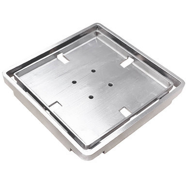 Wedi Fundo Tileable Drain Cover Plate Stainless Steel 3/8" - US1000047