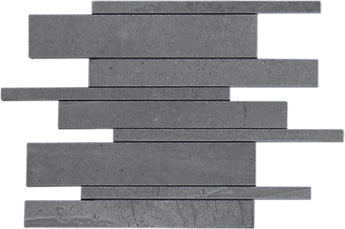 Burlington Dark Gray Strip Mosaic Porcelain Tile