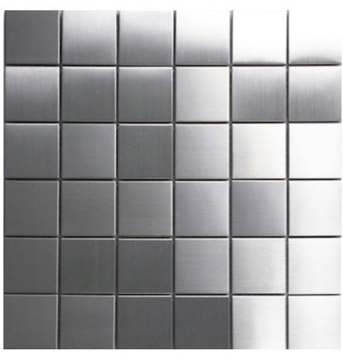 Stainless Steel 2"X2" Square Mosaics MM09