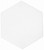 Casablanca White Matte 8x9 Hexagon Porcelain Tile