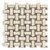Ivory Premium Travertine Basketweave with Noce Dot
Tumbled