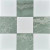 Thassos White, Ming Green Polished 12x12 Marble Checkerboard Tile