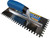 TROXELL STAINLESS SOFTGRIP TROWEL 3/8 SQ. NOTCH