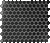 Alameda Black Matte 1" Hexagon Mosaic Tile on 12"x12" Mesh Porcelain Mosaic Tiles Alameda Black Matte 1" Hexagon Mosaic Tile on 12"x12" Mesh Porcelain Mosaic Tiles