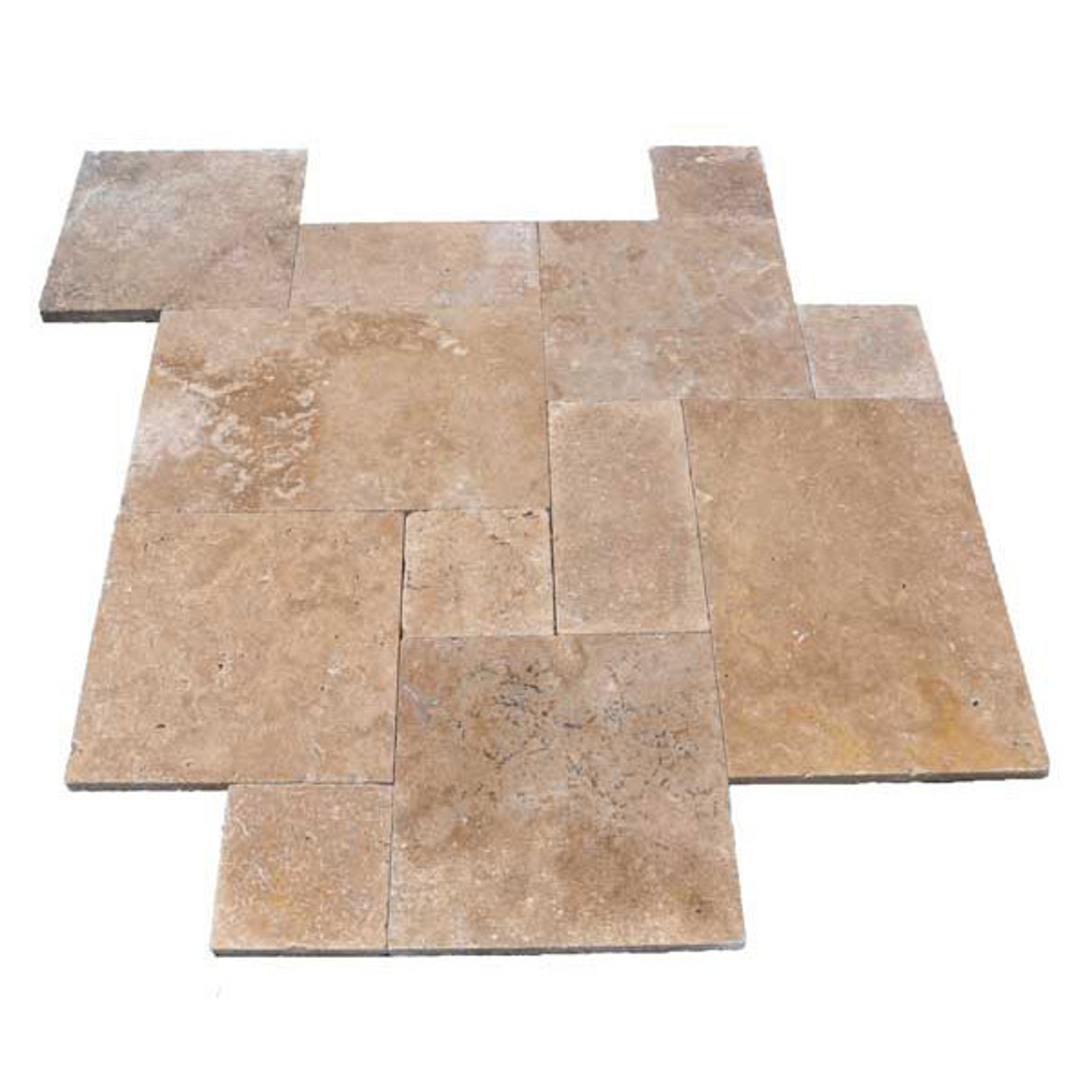 Premium Select French Pattern Noce Tumbled Travertine Tiles