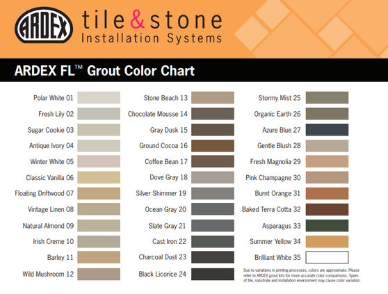 Ardex FL Gray Dusk #15 Rapid Set, Flexible, Sanded Grout 25lb bag