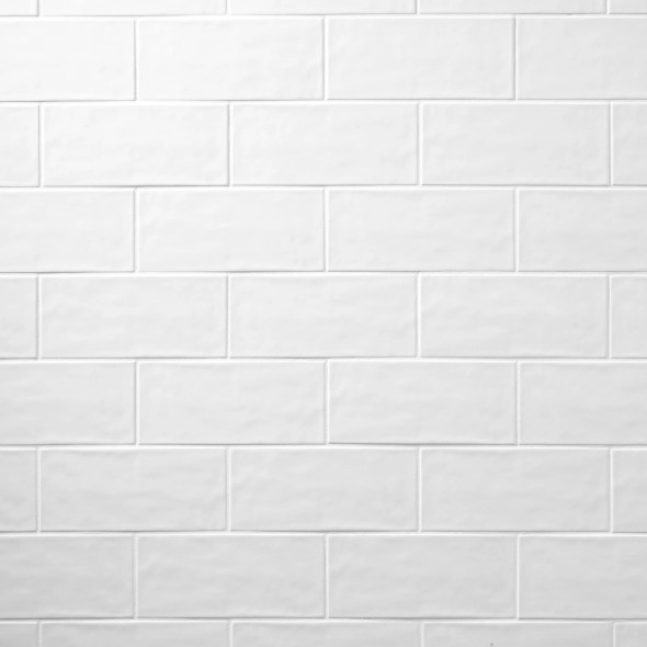 Manzanita White Gloss 4.25"x10" Ceramic Wall Tiles