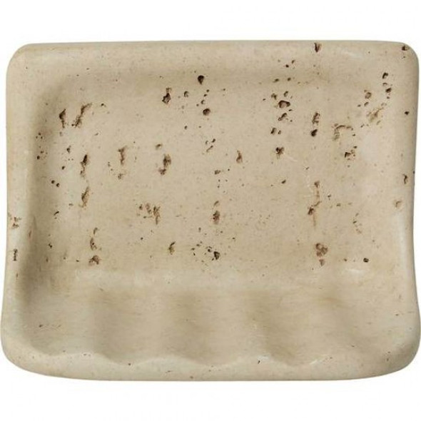 Ivory Travertine Soap Dish