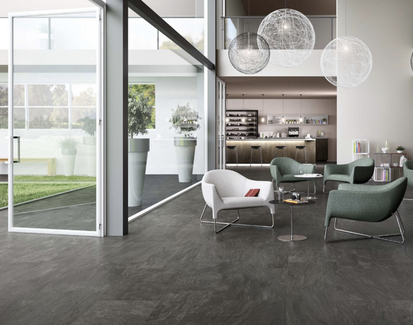 Ardesia Nero 12"x24" Porcelain Tile