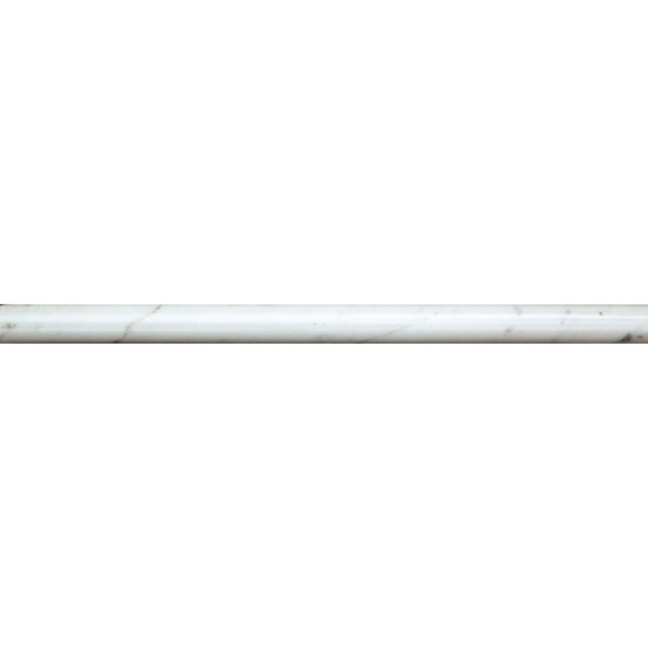 Italian Carrara Premium Polished Pencil 3/4x12 Marble Pencil Liner