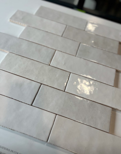 Studio White Gloss 2.5"x8" Wall Tile