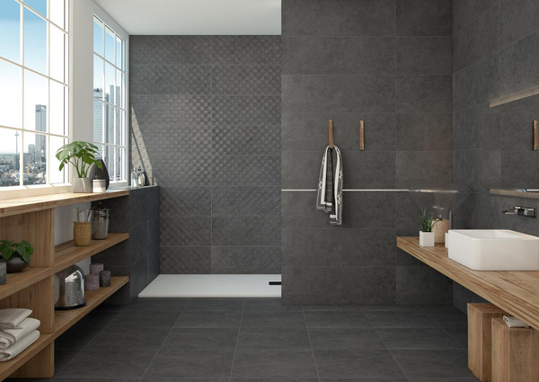 Stone Basel Negro  24"x24", 24"x48" Porcelain Tiles