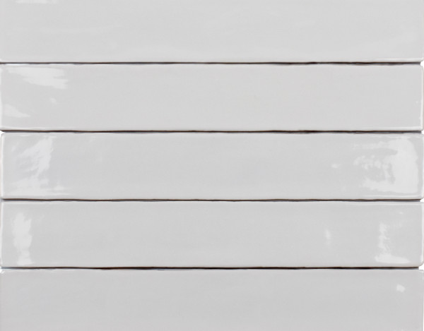 Zellige White Gloss 2.5"x16" Ceramic Wall Tiles