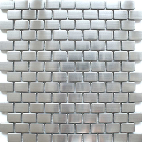 Stainless Steel Off Set Square Mosaics 12x12