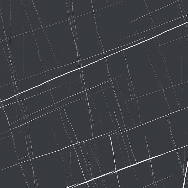 Imagine Stone Nero Marquina Polished 48"x48" Porcelain Tile