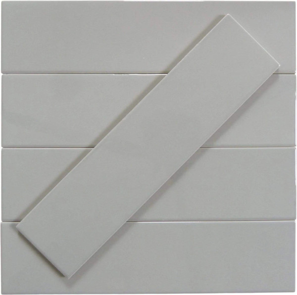Tender Gray Gloss 3"x12" Ceramic Wall Tiles