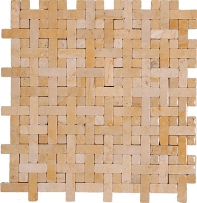BW01 Jerusalem Gold Tumbled Basketweave