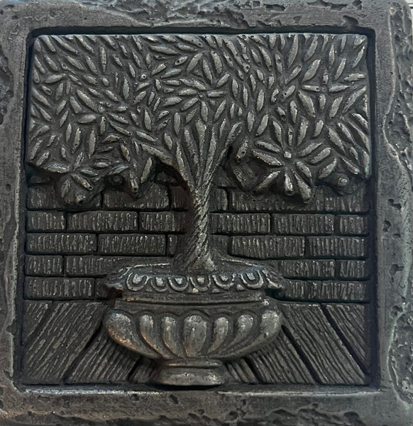 FACES OF NATURE CAST INSERT SILVER CAST TREE OF LIFE 4"X4" TILES