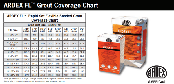 Ardex FL Vintage Linen #08 Rapid Set, Flexible, Sanded Grout 10 lb