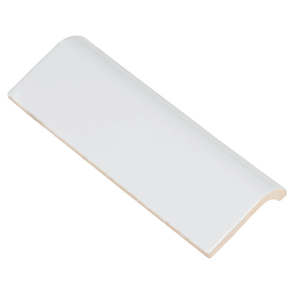 Ice White Gloss 2"x6" Mud Cap Finished on 6" Side