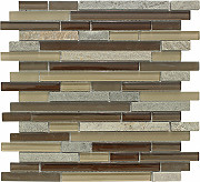 Casacade Meadow Linear Glass Mosaic 12x12 $13.99 SF